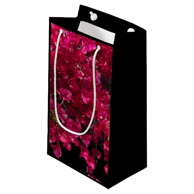 Bougainvillea Red Tropical Vining Shrub Foto Kleine Geschenktüte (Vorderseite Schrägansicht)