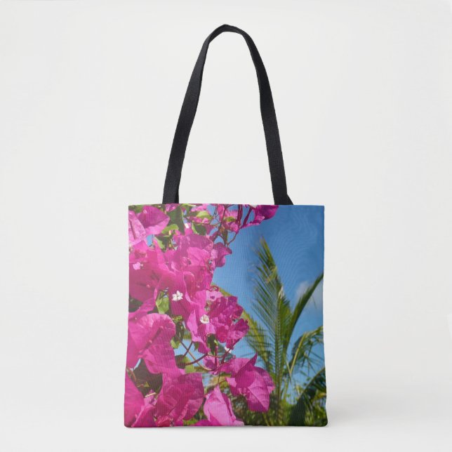 Bougainvillea und Palmen Tropische Natur (Vorderseite)