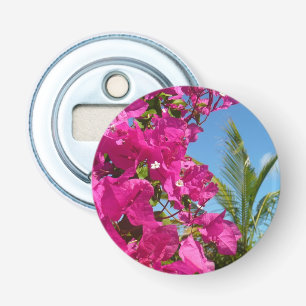 Bougainvillea und Palmen Tropische Natur Flaschenöffner