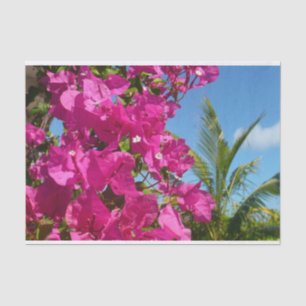 Bougainvillea und Palmen Tropische Natur Seidenpapier