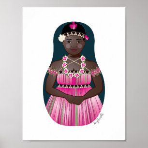 Bougainvillean-Matroschka-Plakat Poster