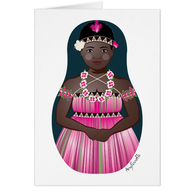 Bougainvillean Matryoshka Card (Vorne)
