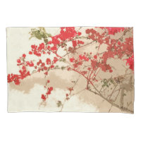 Bouganvilla-Blumen-Blumengarten-Kunst-Kissenbezug