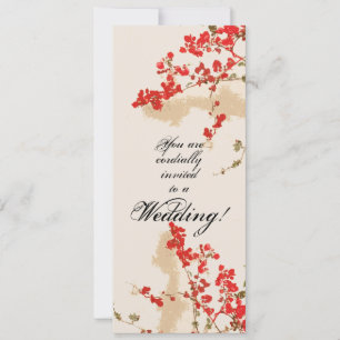 Bouganvilla-Blumen, die Einladung Wedding sind