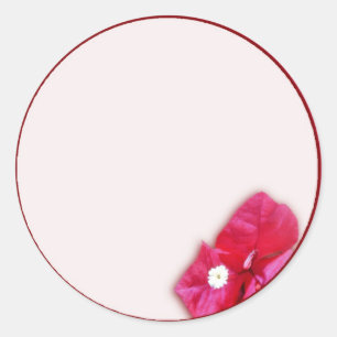 Bouganvilla-Blüte Runder Aufkleber