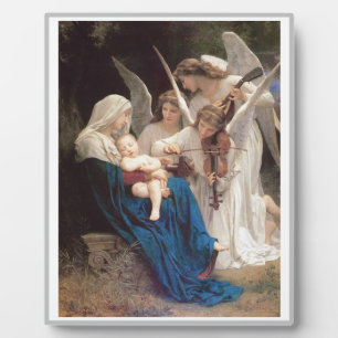 Bougereau Jungfrau mit Angels Christliche Kunst Fotoplatte