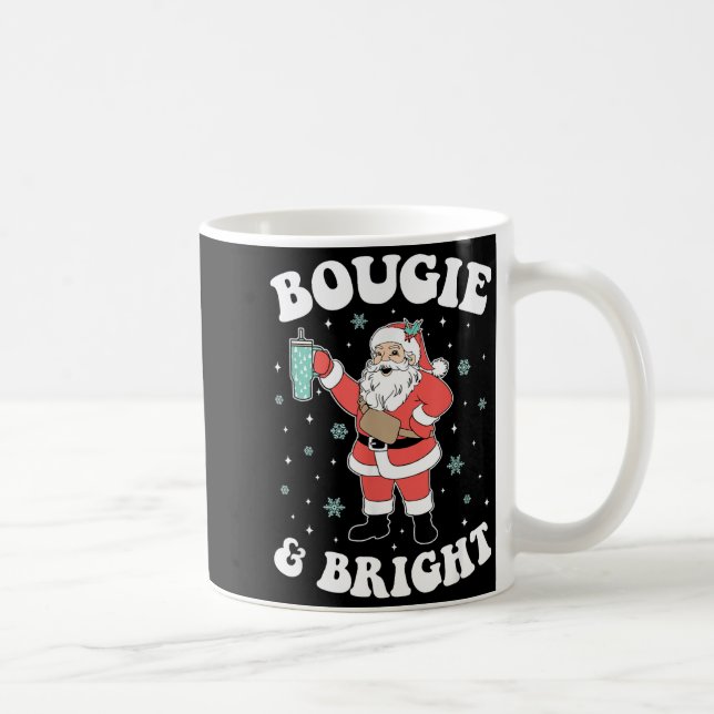Bougie & Bright Lustiger Weihnachtsmann  Kaffeetasse (Rechts)