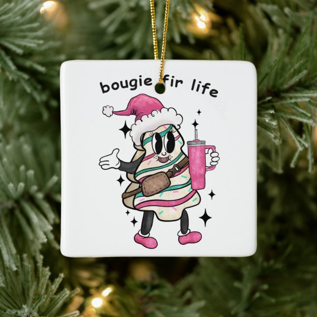 Bougie Fir Life, Boujee Weihnachtsbaum, Weihnachts Keramikornament (Baum)