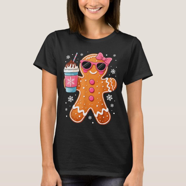 Bougie Gingerbread Hot Chocolate Cocoa Women Girl  T-Shirt (Vorderseite)