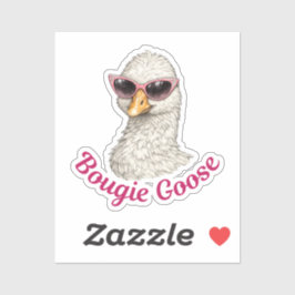Bougie Goose - Funny Glam Goose Silly Aufkleber