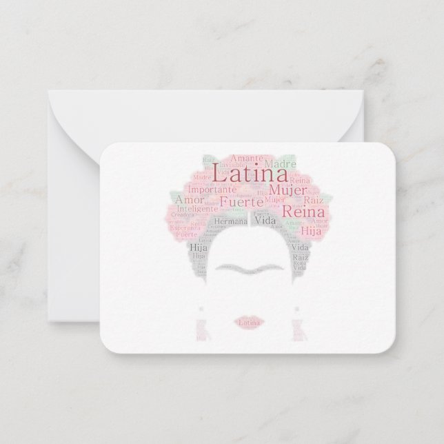 Bougie_Latina Note Frida NoteCards Mitteilungskarte (Vorderseite)