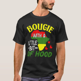 Bougie mit ein wenig Hood Black History Mon T-Shirt