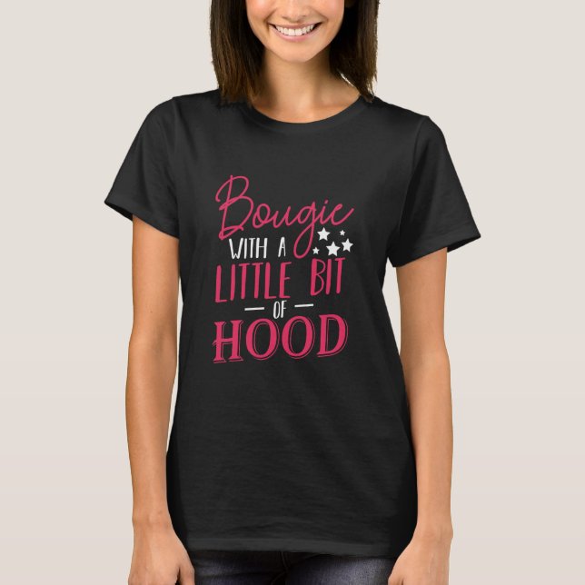 Bougie mit ein wenig Hood Funny T-Shirt (Vorderseite)