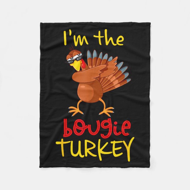 Bougie Turkey Matching Family Group Thanksgiving P Fleecedecke (Vorderseite)