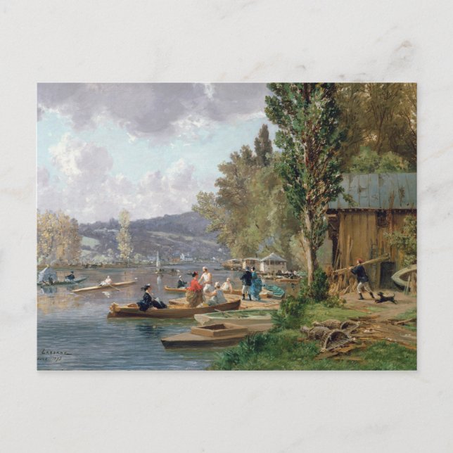 Bougival, 1873 postkarte (Vorderseite)