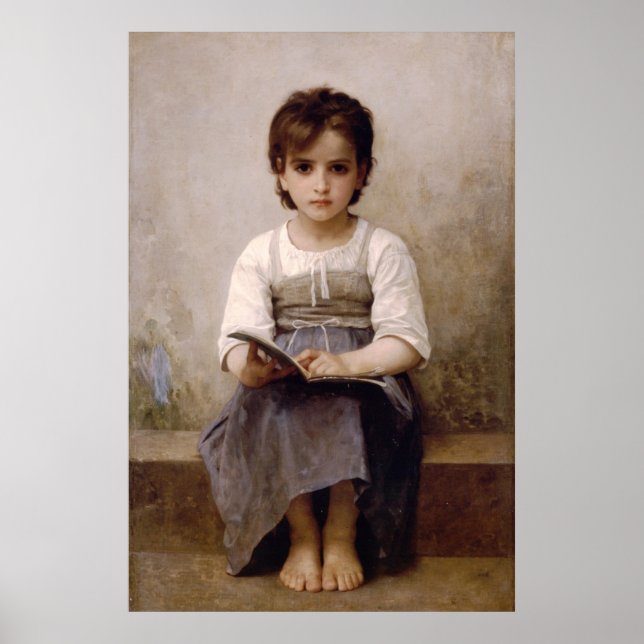 Bouguereau - Die harte Lehrplakatdrucke Poster (Vorne)