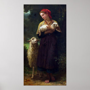 Bouguereau - Die Hirdess Poster