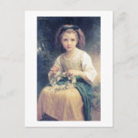 Bouguereau - Enfant Tressant une Couronne