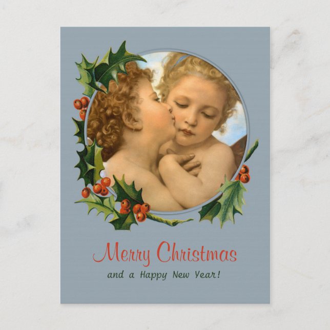 Bouguereau Erster Kuss Kinder CC0043 Weihnachten (Vorderseite)