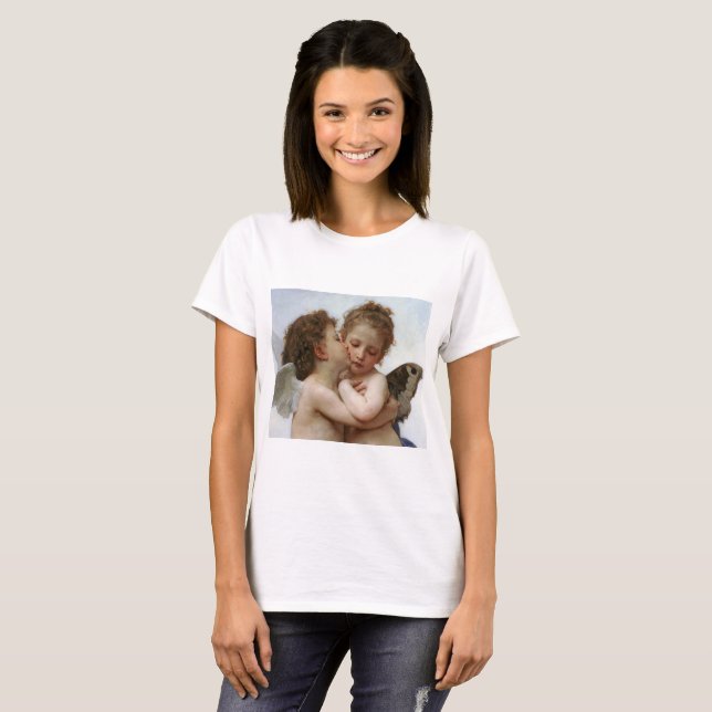 Bouguereau , “ First kiss ” T-Shirt (Vorne ganz)