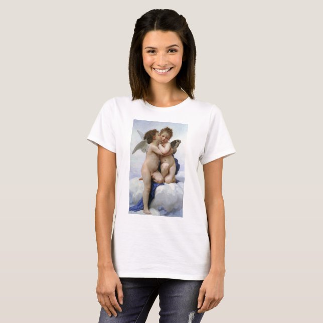 Bouguereau , “ First kiss ” T-Shirt (Vorne ganz)