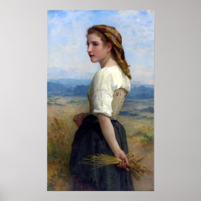 Bouguereau - Glaneuse Poster (Vorne)
