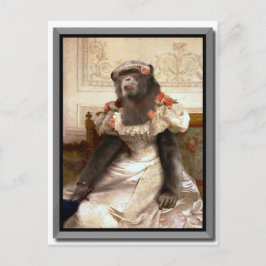 Bouguereau Gown de Chimp Cambaceres Postkarte