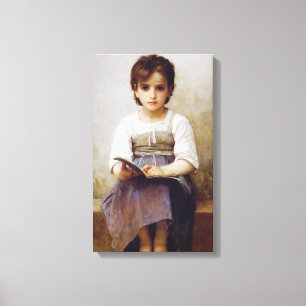 Bouguereau - harte Lehre Leinwanddruck