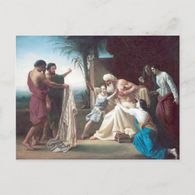 Bouguereau - Jacob Recevant le Tunique de son Fils Postkarte (Vorderseite)
