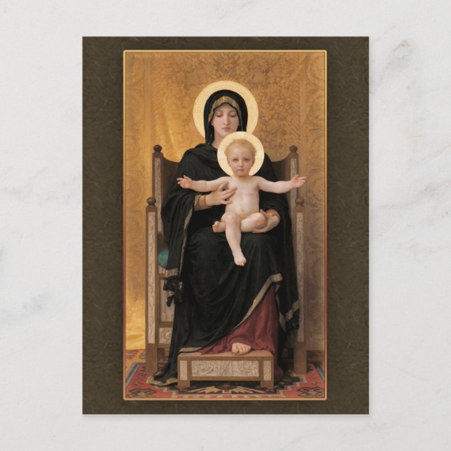 Bouguereau Jungfrau and Child CC0271 Postkarte (Vorderseite)