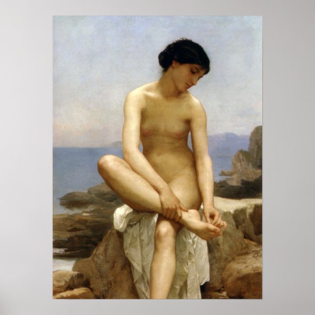 Bouguereau - La Baigneuse Poster (Vorne)