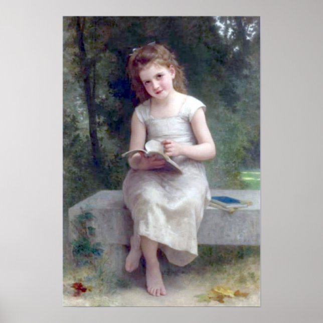 Bouguereau - La Liseuse Poster (Vorne)