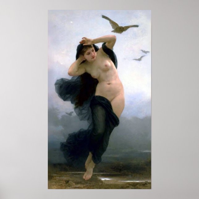 Bouguereau - La Nuit Poster (Vorne)