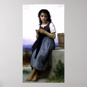 Bouguereau - La Tricoteuse Poster