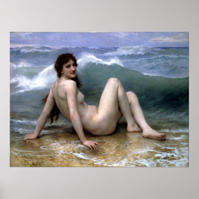 Bouguereau - La Vague Poster (Vorne)