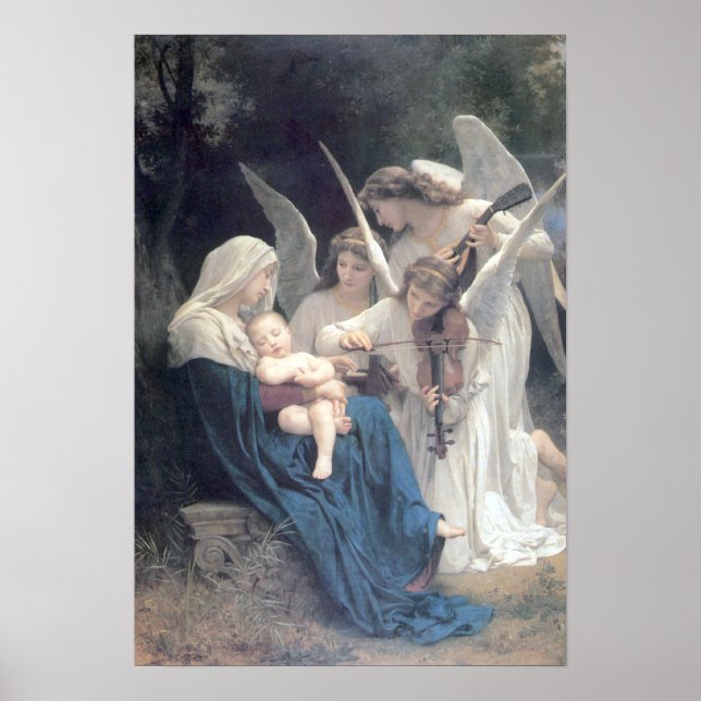 Bouguereau - La Vierge aux Anges Poster (Vorne)