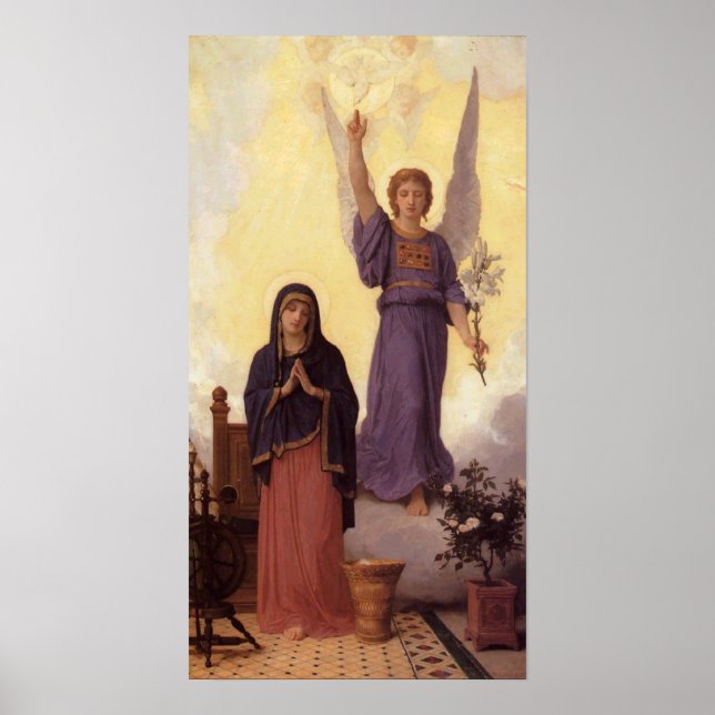 Bouguereau - L'Annonciation Poster (Vorne)
