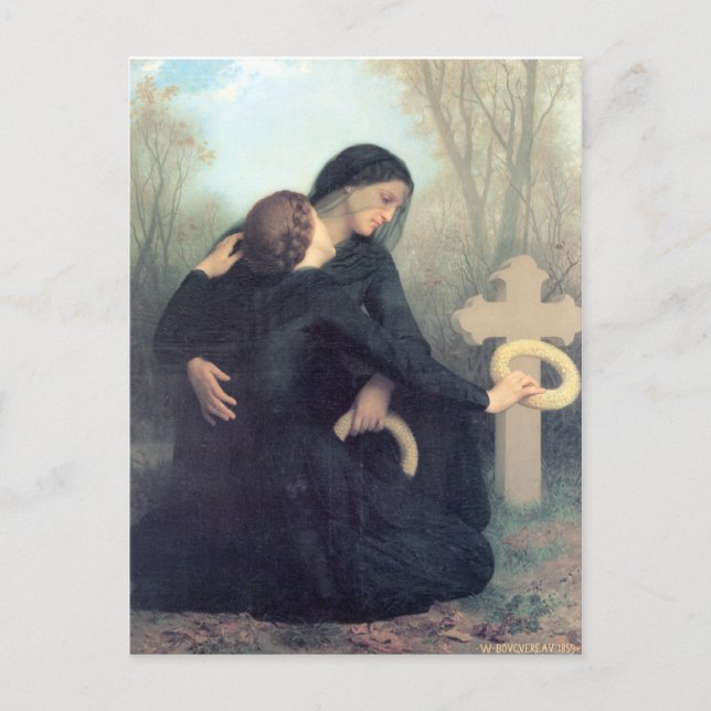 Bouguereau - Le Jour des Morts Postkarte (Vorderseite)