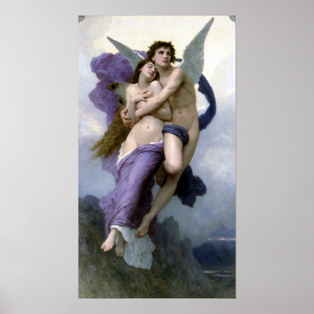 Bouguereau - Le Ravissement de Psyche Poster (Vorne)