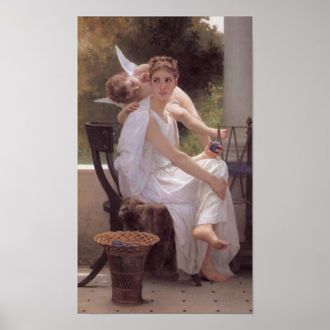 Bouguereau Le Travail Interrompu Poster (Vorne)