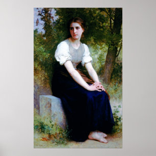 Bouguereau - Lied der Nachtigall Poster