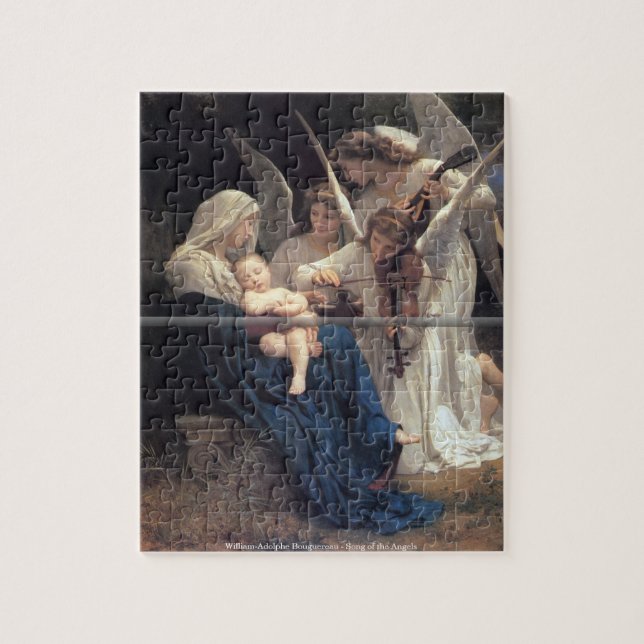 Bouguereau - Lied des Engelsfahrwerkes Puzzle (Vertikal)