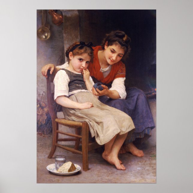 Bouguereau - Little Sulky 1888 Poster (Vorne)