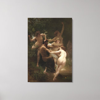 Bouguereau Nymphs und Satyr Leinwanddruck
