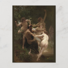 Bouguereau Nymphs und Satyr Postkarte