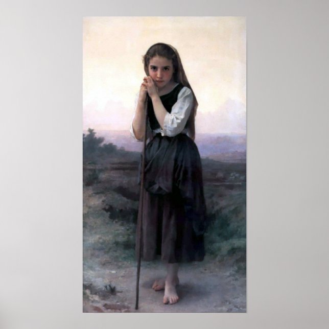 Bouguereau - Petite Bergere Poster (Vorne)