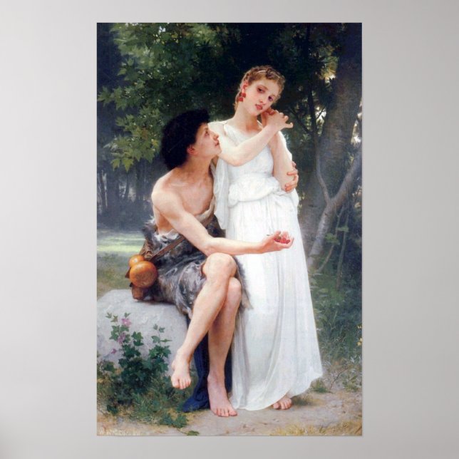 Bouguereau - Premiers Bijoux Poster (Vorne)