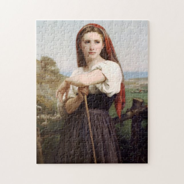 Bouguereau Shepherdess Puzzle (Vertikal)