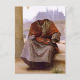 Bouguereau Unsichtbarer Bohemien Postkarte