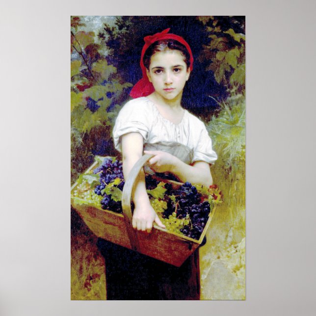 Bouguereau - Vendangeuse Poster (Vorne)